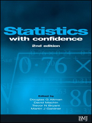 cover image of Statistics with Confidence